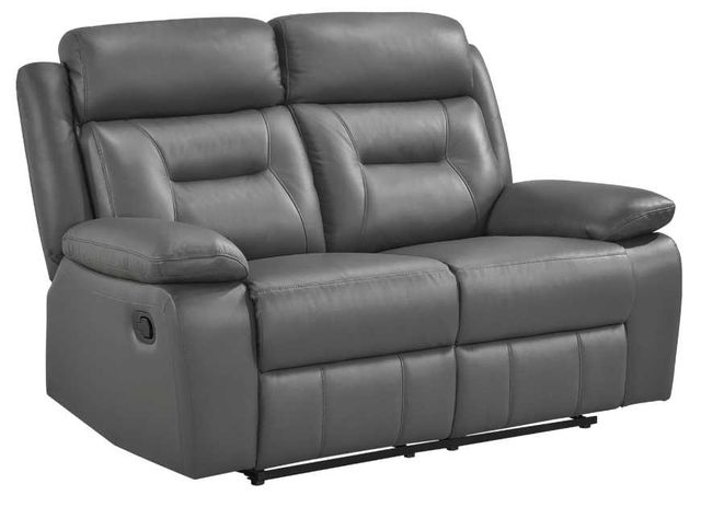 Homelegance® Laconia Dark Gray Double Manual Reclining Loveseat-0