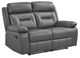 Homelegance® Laconia Dark Gray Double Manual Reclining Loveseat-0