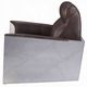 ACME Furniture Brancaster Aluminum/Espresso Leather Accent Chair-5
