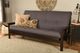 Kodiak Furniture Monterey Twill Gray/Espresso Full Futon with Mattress-1