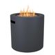 Aegean 24" Rectangle Fire Pit Table - Weathered Slate-0
