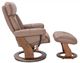BenchMaster Trend Line Emmie Cocoa Manual Recliner with Ottoman Set-2