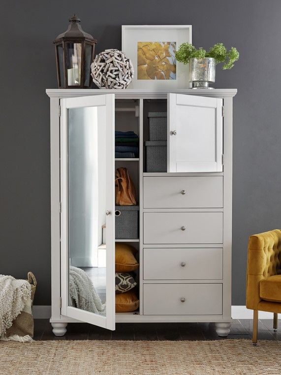 aspenhome® Cambridge White Chiffarobe-1