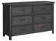 Elements International Hampton Kids Charcoal Dresser -0