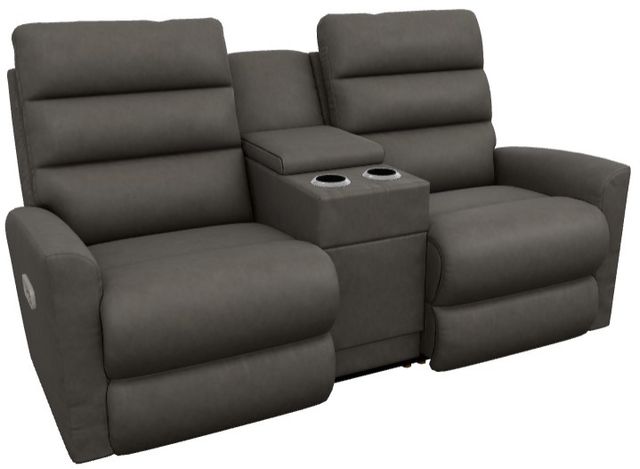 La-Z-Boy® Liam Ash Power Wall Reclining Loveseat with Console and Headrest-0
