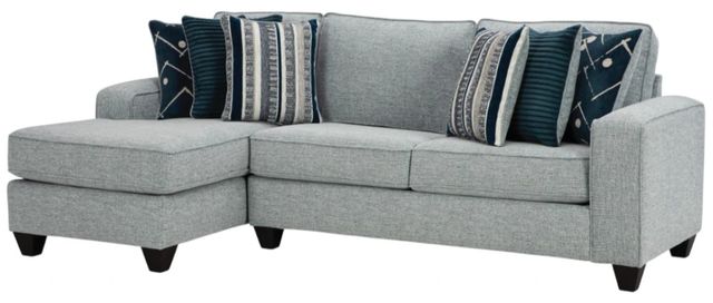 Albany Industries  2-Piece Persia Indigo Left-Arm Facing Chaise Sectional-0