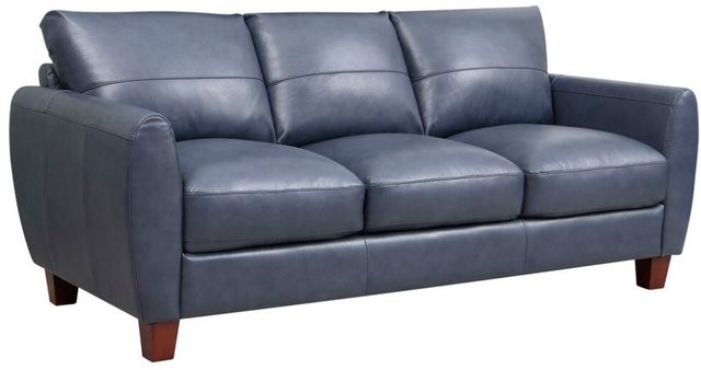 Leather Italia™ Georgetowne Traverse Blue Sofa-0