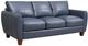 Leather Italia™ Georgetowne Traverse Blue Sofa-0