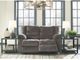 Signature Design by Ashley® Tulen Gray Reclining Loveseat-1