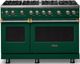 Viking® 5 Series 48" Ivy Pro Style Gas (LP) Range with Brushed Brass Trim-0