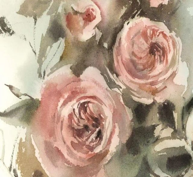 Classy Art Blush Roses V by Sophia Rodinov Wall Art-1