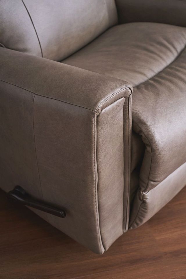 La-Z-Boy® Sparrow Dove Gray Leather Manual Wall Recliner-1