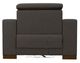 La-Z-Boy® Armitage Greystone Leather Power Reclining Chair and a Half with Headrest-4