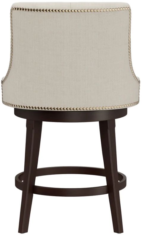 HH2 Home Halbrooke Chocolate/Cream Counter Height Stool-4