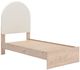 Signature Design by Ashley® Shapella Tan/White Youth Twin Upholstered Panel Bed-0