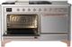 Ilve® Majestic III 60'' Stainless Steel Pro Style Dual Fuel Natural Gas Range with Solid Door and Copper Trim-3