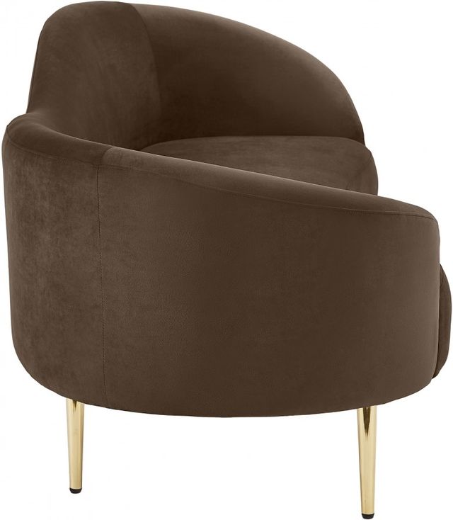 Meridian Furniture Ritz Brown Velvet Sofa-2
