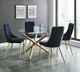 Inspire™ Carmilla Glass Top Dining Table with Gold Base-3