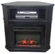 American Heartland Manufacturing Poplar Tall Corner Fireplace TV Stand-0