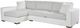 Universal Explore Home™ Shelborne 2-Piece Oris Snow/Sunda Snow Left-Arm Facing Chaise Sectional-0