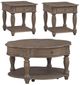 Liberty Furniture Magnolia Manor 3-Piece Weathered Bisque Occasional Table Set-0