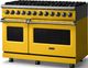 Viking® 5 Series 48" Daffodil Pro Style Dual Fuel (NG) Range with Polished Chrome Trim-3