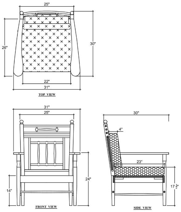 Bramble Seraphine upholstered Lounge Chair-2