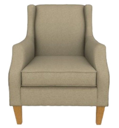 Best® Home Furnishings Customizable Keatling Accent Chair with Honey Birch Legs-1