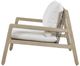 Uttermost® Strapped Cerused Wheat/Taupe Wood Indoor-Outdoor Lounge Chair with Cushion-3