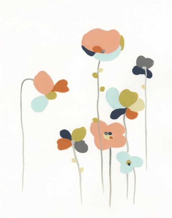 Classy Art Modular Bouquet IV by June Erica Vess Wall Art-2