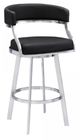 Armen Living Saturn Black 30" Bar Stool-0