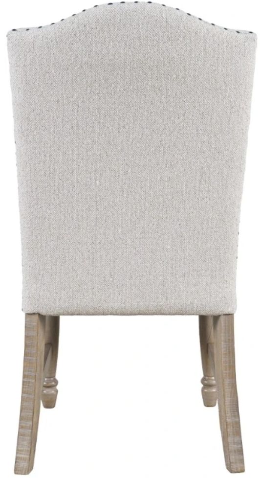 Jofran Inc. Slater Works Brown/White Upholstered Side Chair-4