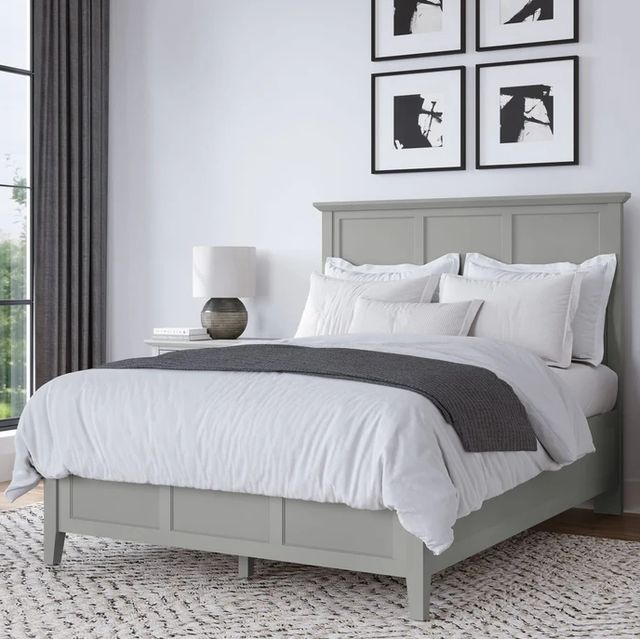 Modus Furniture Grace Elephant Gray Full Panel Bed-1