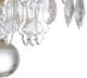 Wildwood Lamps Versailles Antique Silver Leaf/Clear Small Chandelier-1
