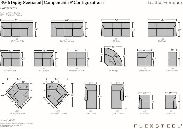 Flexsteel® Digby Brown Sectional-2