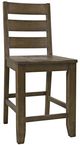 Jofran Inc. Sierrafina 7-Piece Almond/Coratado 72" Counter Table Set -2