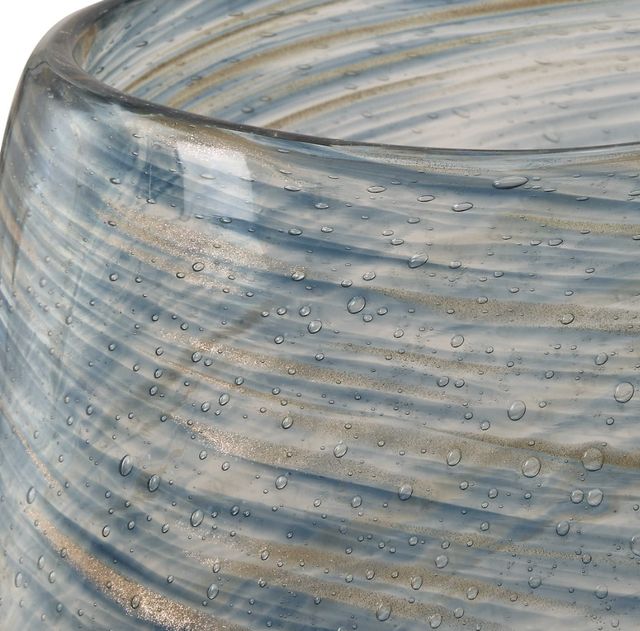 Uttermost® Aurora 2-Piece Blue/Gold Swirl Glass Vase Set-3