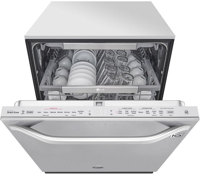 LG Studio 24" PrintProof™ Stainless Steel Built In Dishwasher-1