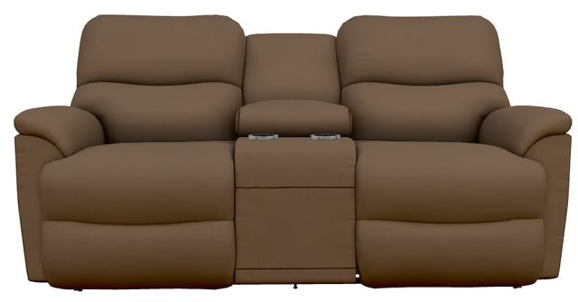 La-Z-Boy® Trouper Canyon Power Reclining Loveseat with Console and Headrest-1