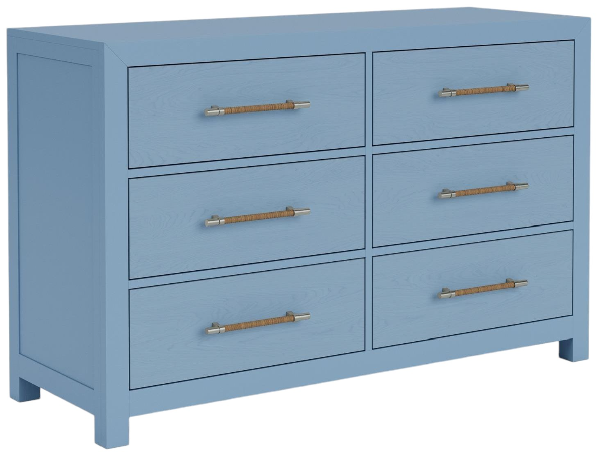 Riverside Furniture Rosalie Small Cabana Blue Dresser