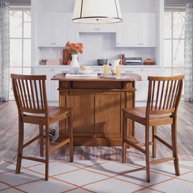 homestyles® Americana 3-Piece Brown Kitchen Island Set-1