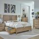 Whittier Wood® Furniture Bailey Almond King Storage Panel Bed-1