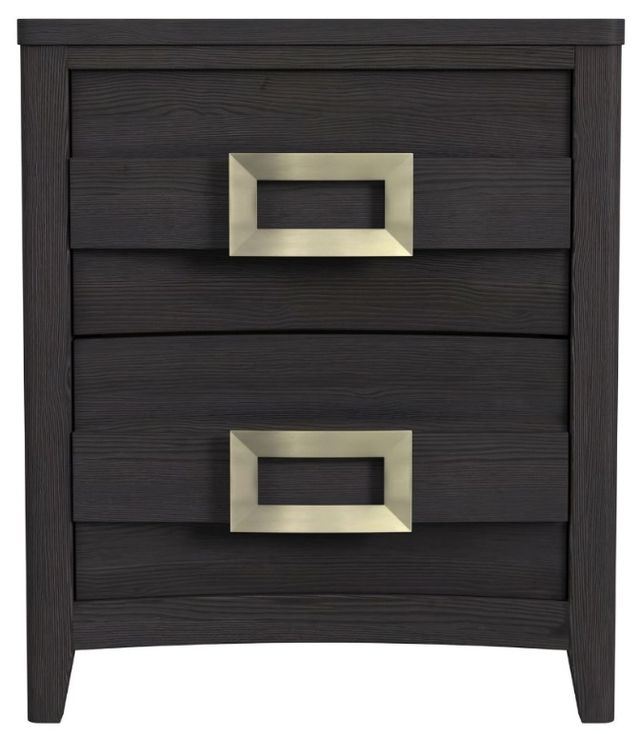Elements International Tobias Black Nightstand-1