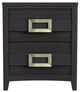 Elements International Tobias Black Nightstand-1
