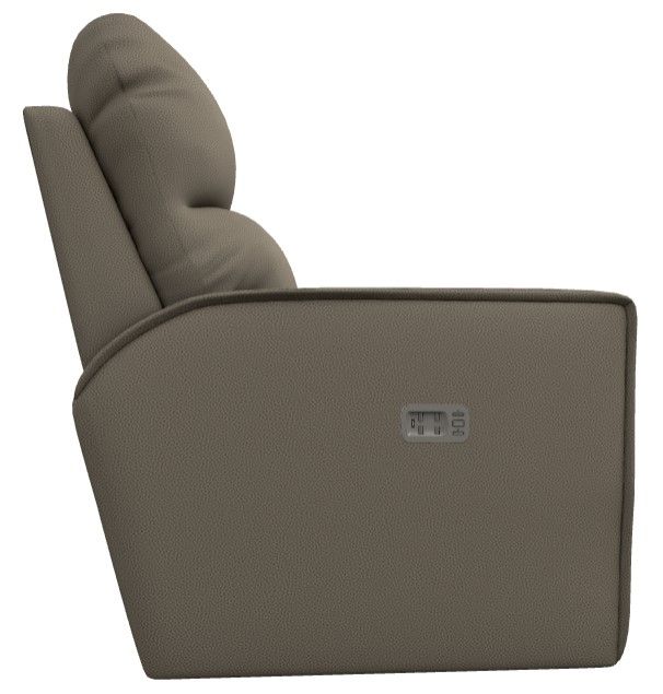 La-Z-Boy® Maddox Fossil Power Reclining Chair and a Half with Headrest and Lumbar-2