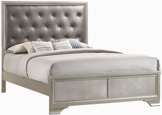 Coaster® Salford Mod Metallic Sterling/Grey Queen Bed-0