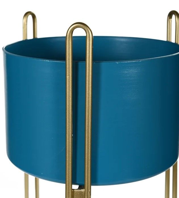 Stylecraft Blue-Green/Gold Planter-1
