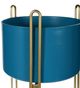 Stylecraft Blue-Green/Gold Planter-1