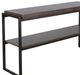 Sunny Designs™ Tyler French Brown Sofa Table with Black Metal Frame-3