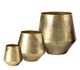  A & B Home 3-Piece Large, Medium and Small Gold Hatcher Iron Decorative Planters Set-1
